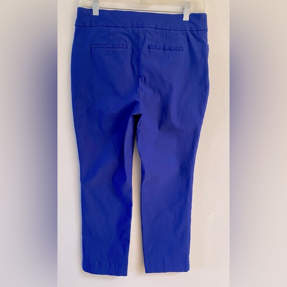 Chico’s crop cobalt blue pull on adorable size 0 pants EUC - Picture 3 of 9